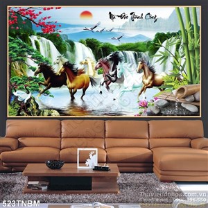 Tranh treo phong thủy Bát Mã