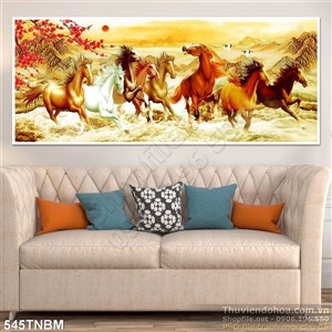 Tranh 3D phong thủy hình ngựa truy phong