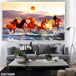 Tranh mã đáo thành công chạy trên mặt nước