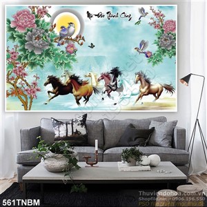 Tranh phong thủy mã đáo treo tường mới