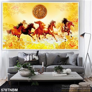 Tranh kim tiền mã đáo thành công