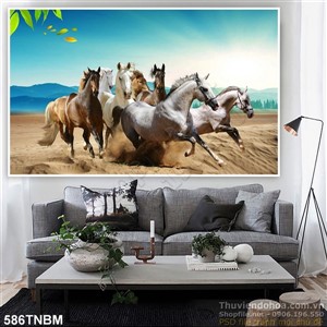 Tranh Bát Mã trên cát