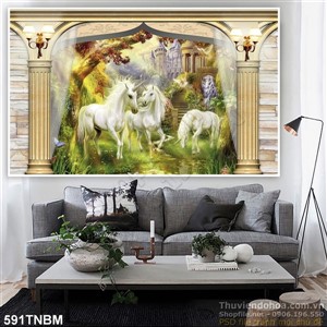 Tranh tường mã đáo