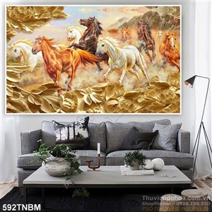 Tranh phong thủy mã đáo mới nhất