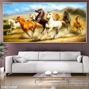 Tranh trang trí Bát Mã truy phong