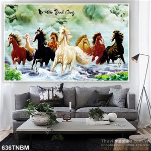 Tranh Bát Mã phi thiên treo tường