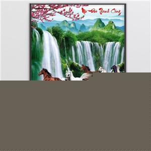 Tranh mã đáo treo treo tường decor