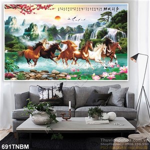 Tranh mã đáo thành công ngựa phi nước đại