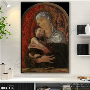 Tranh công giáo Đức Maria và Chúa Jêsu treo tường