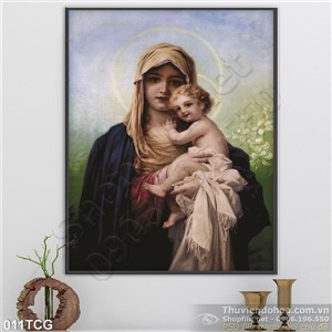 Tranh công giáo Mẹ Maria và Chúa Giê-su