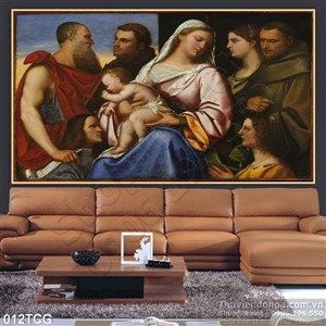 Tranh công giáo Chúa Giê-su và Mẹ Maria