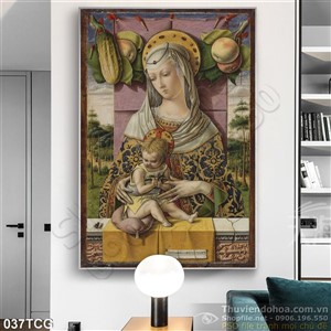 Tranh công giáo Mẹ Maria và Chúa Giê-su