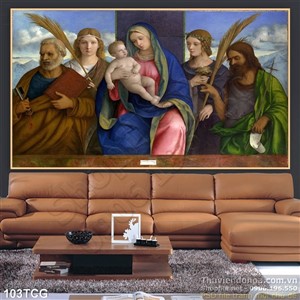 Tranh công giáo, Mẹ Maria và Chúa