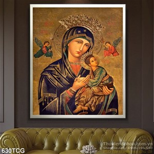 Tranh công giáo cổ Mẹ Maria