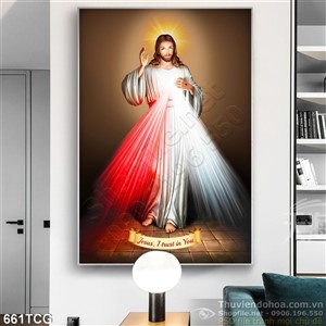 Tranh công giáo Jesus con tin thác vào Ngài