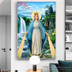 Tranh công giáo thiên thần dẫn đường