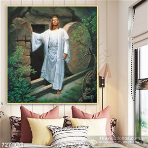 Tranh công giáo Jesus ngước mắt lên trời