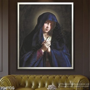 Tranh công giáo Mẹ Maria wall