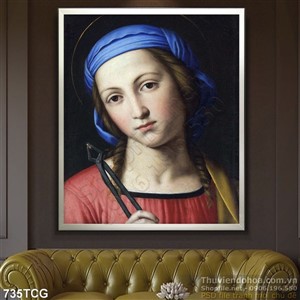 Tranh công giáo Mẹ Maria in uv