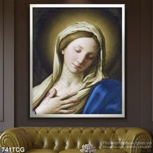 Tranh công giáo châu âu Mẹ Maria