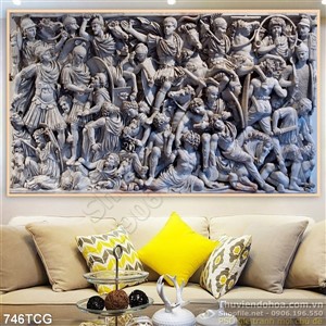 Tranh công giáo phù điêu đẹp