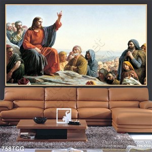 Tranh Chúa Jesus wall rao giảng tin mừng