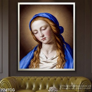 Tranh công giáo Mẹ Maria ưu phiền