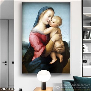 Tranh canvas công giáo Mẹ Maria