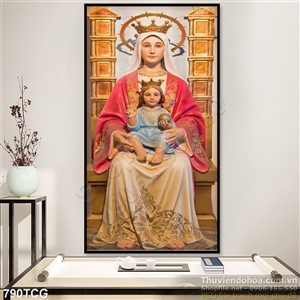 Tranh canvas nữ vương Maria