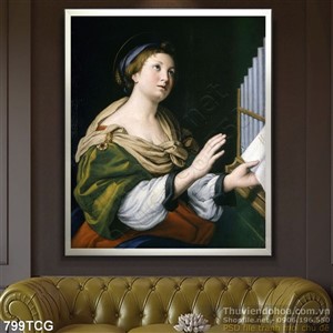 Tranh Mẹ Maria in vải canvas