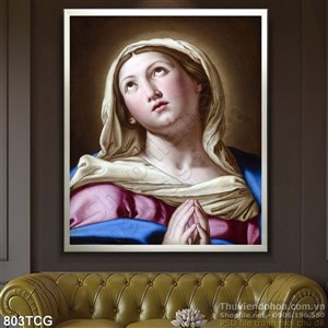 Tranh wall Maria cầu nguyện