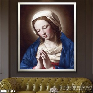 Tranh cầu nguyên wall Mẹ Maria