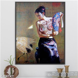 Tranh khỏa thân nghệ thuật thiếu nữ đẹp