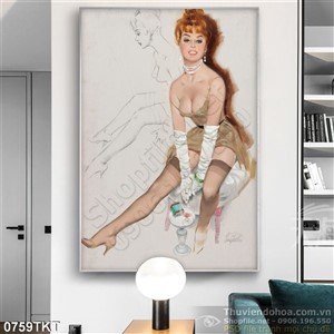 Tranh khỏa thân nghệ thuật treo tường đẹp