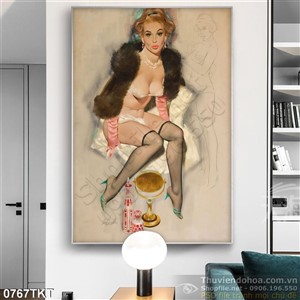 Tranh khỏa thân nghệ thuật sơn dầu đẹp