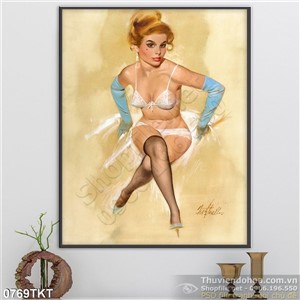 Tranh khỏa thân nghệ thuật sơn dầu đẹp