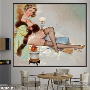 Tranh khỏa thân nghệ thuật sơn dầu đẹp