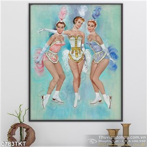 Tranh khỏa thân nghệ thuật màu nước đẹp