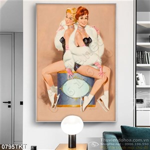 Tranh khỏa thân nghệ thuật vũ nữ