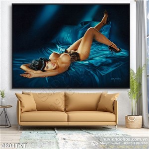 Tranh khỏa thân nghệ thuật sơn dầu Châu Âu