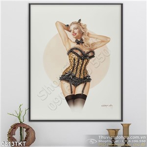 Tranh khỏa thân nghệ thuật vũ nữ đẹp