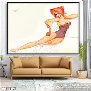 Tranh khỏa thân nghệ thuật màu nước đẹp