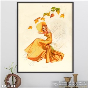 Tranh khỏa thân nghệ thuật sơn dầu treo tường