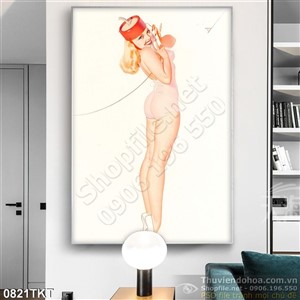 Tranh khỏa thân nghệ thuật màu nước