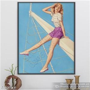 Tranh khỏa thân nghệ thuật trên thuyền