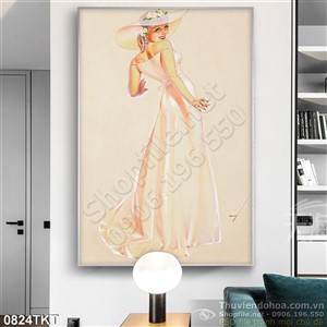 Tranh khỏa thân nghệ thuật thiếu nữ Châu Âu