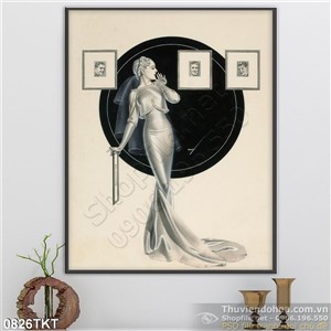 Tranh khỏa thân nghệ thuật trắng đen
