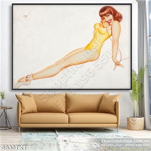 Tranh khỏa thân nghệ thuật màu trang trí