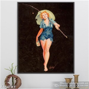Tranh khỏa thân nghệ thuật sơn dầu treo tường