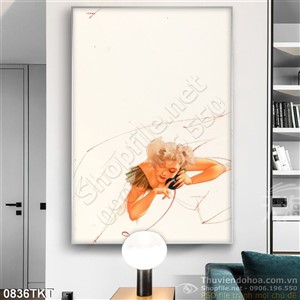 Tranh khỏa thân nghệ thuật màu đẹp